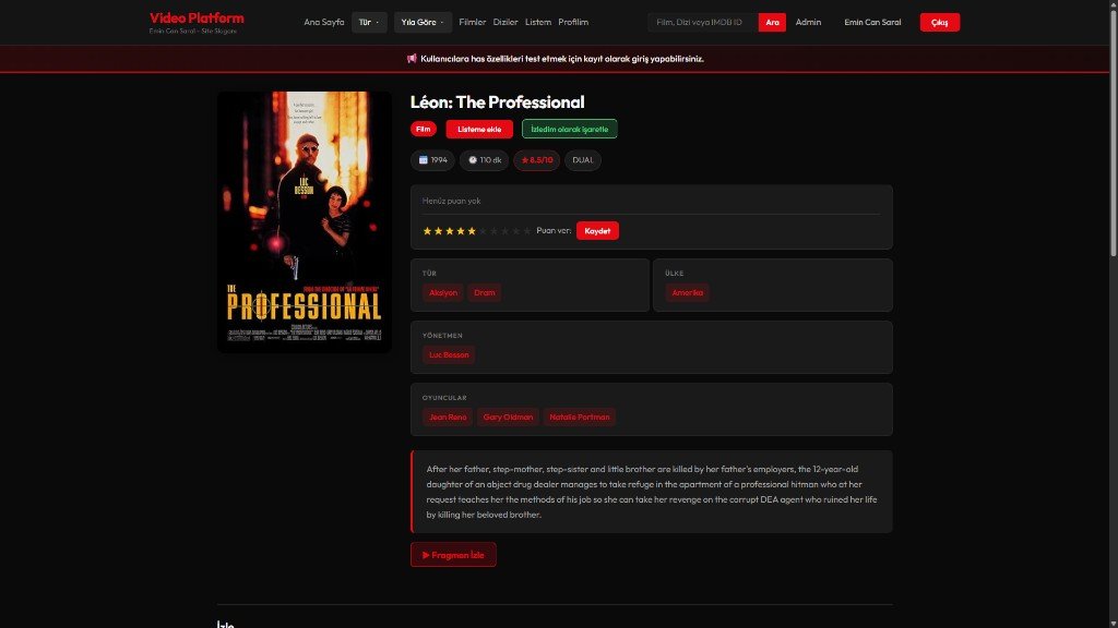 Video Platform - Admin Dashboard
